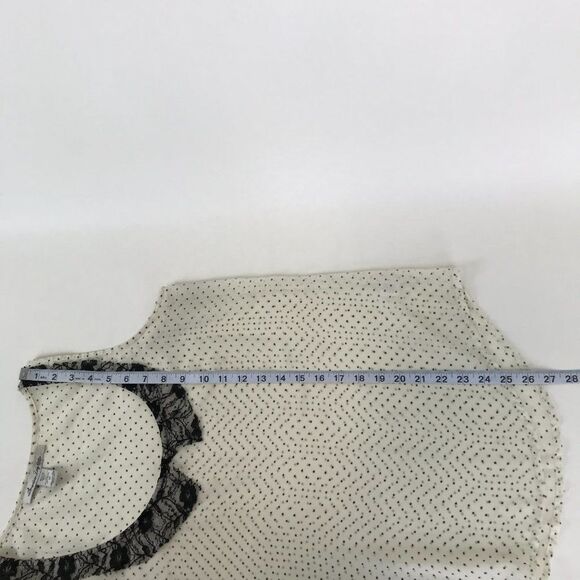 American Rag Cie Chiffon Tank Women’s Medium Stars Lace Sleeveless Sheer Casual - Picture 8 of 9